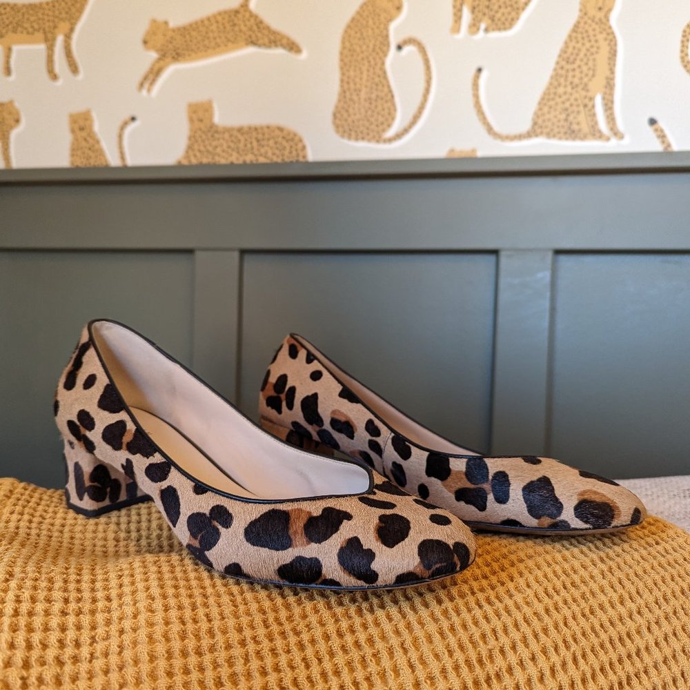 Cole Haan Lesli Jaguar Print Haircalf Pump 10.5B